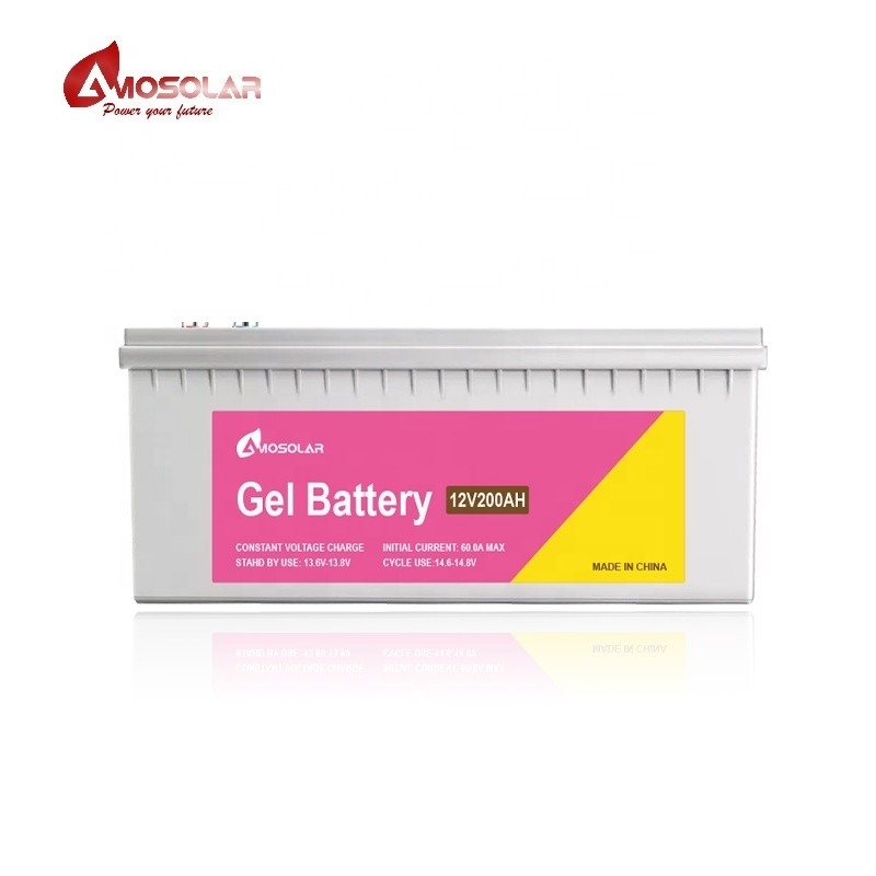 12V 48v 50Ah 100Ah 150Ah 200Ah 250Ah Batteria gel per sistema di accumulo solare
