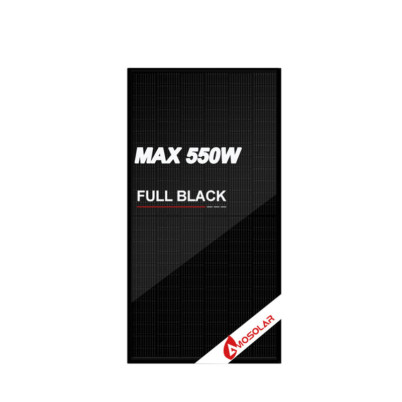 Amosolar All Black Mono Solar Panel 410w 420w 430w 550w con certificato CE TUV Inmetro