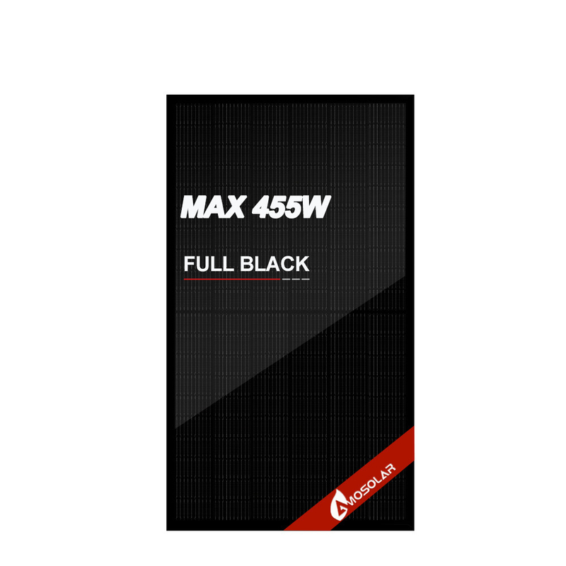 Amosolar 410w 420w 430w 550w pannello solare tipo N tutto nero con efficienza del pannello del 21%
