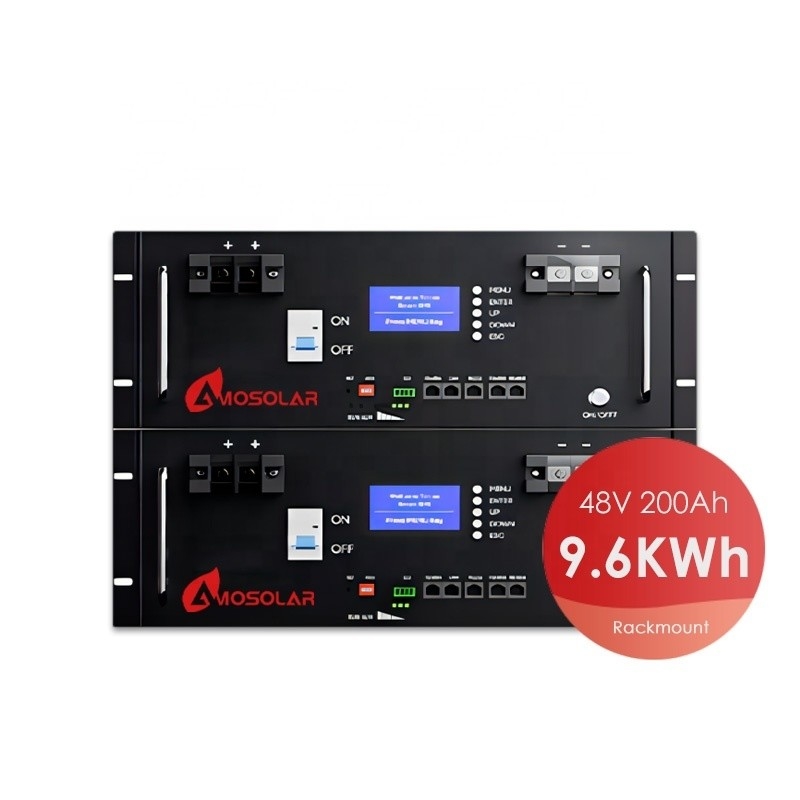 LiFePO4 48V 51.2V Batteria agli ioni di litio 100Ah 200AH LFP a ciclo profondo con componenti