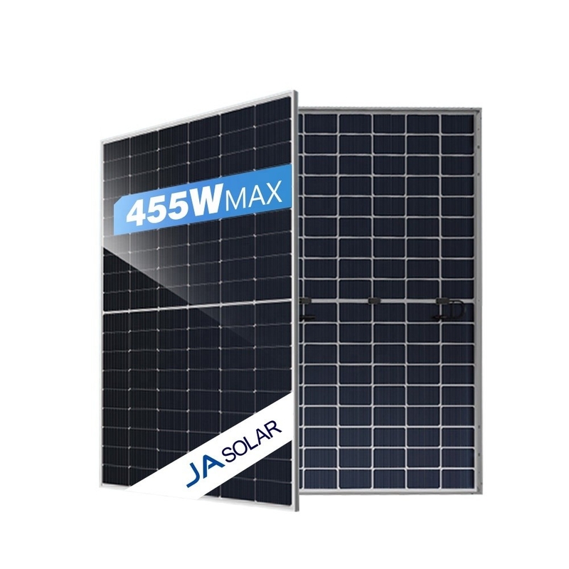 JA 455W pannello solare a mezza cella L'opzione affidabile per la generazione di energia fotovoltaica