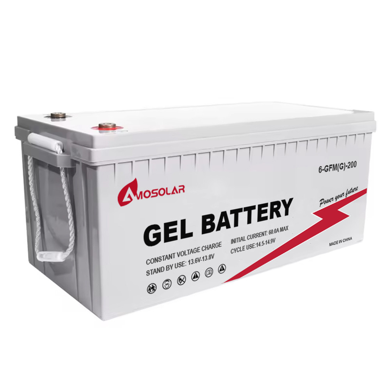 Amosolar EU Stock GEL Batteria al piombo acido 12V 100Ah 200Ah 250Ah 300Ah per auto elettriche