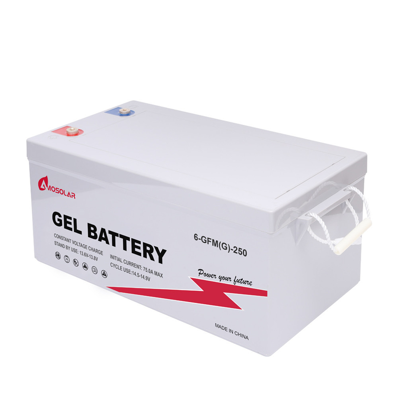 Amosolar Deep Cycle Gel Batteria solare 12V100AH per sistema di stoccaggio di energia di riserva